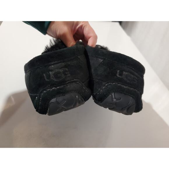 UGG Byron Sheepskin Suede Leather Shearling Moccasin Slipper Loafer Mens Size 7 - Picture 6 of 11